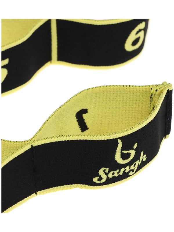 Эспандер-лента эластичная с захватами 90 х 4 см, MEDIUM, цвет жёлтый