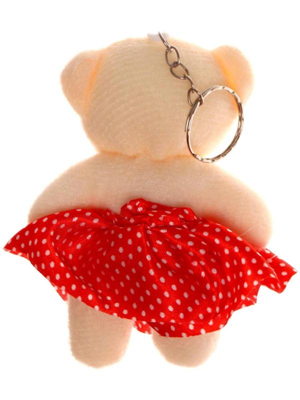 Подвеска «Мишка в юбочке с цветком», цвета МИКС