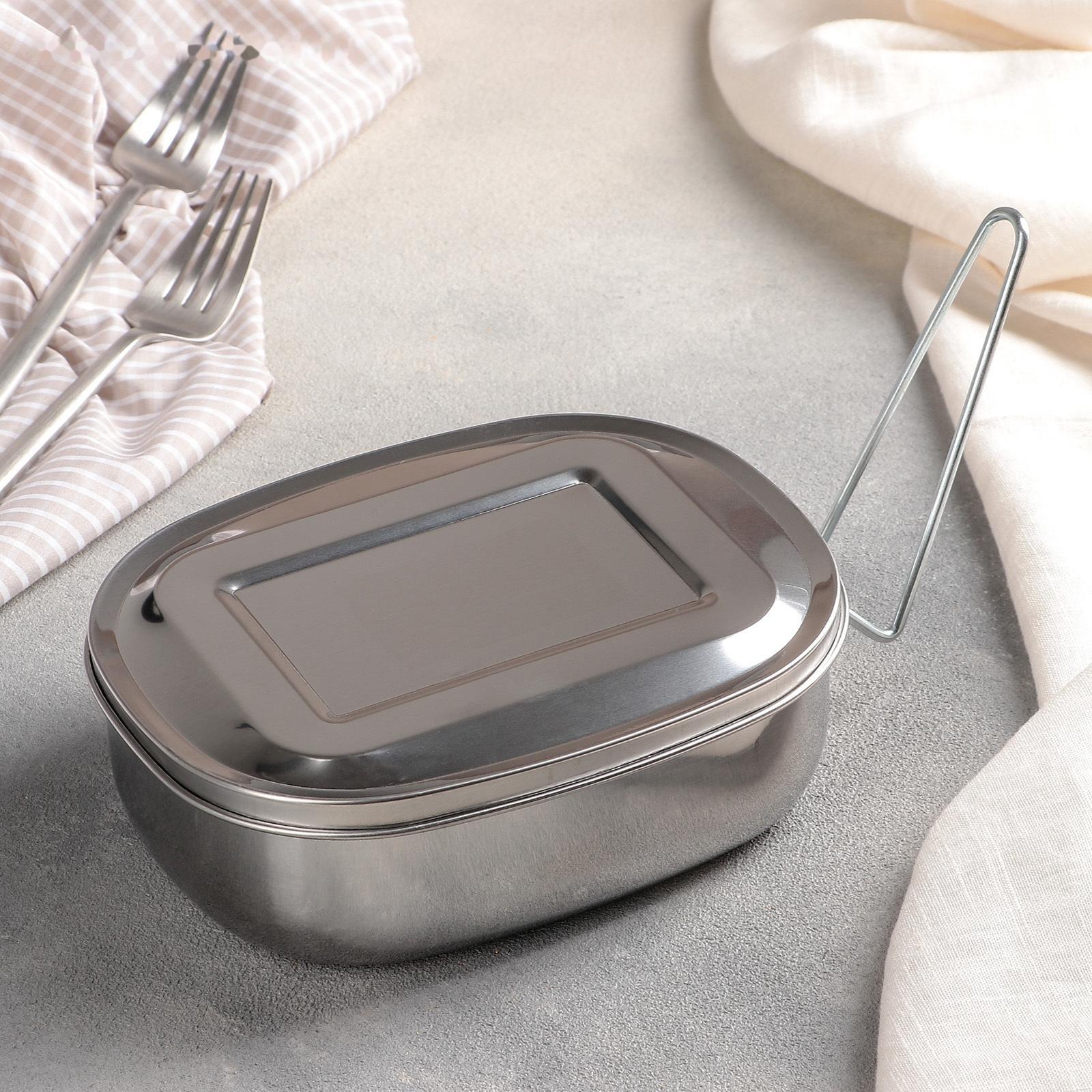 Контейнер из нержавеющей стали с держателем, 17×13,5