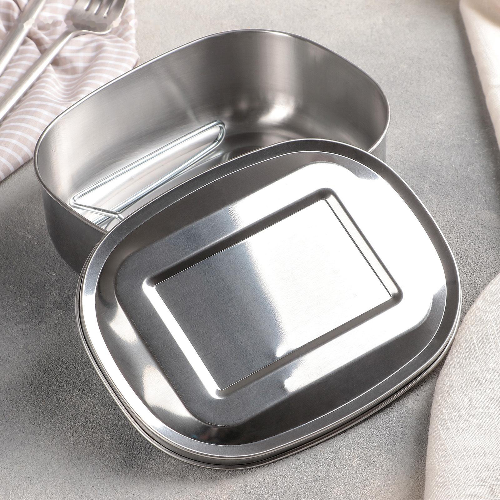 Контейнер из нержавеющей стали с держателем, 17×13,5