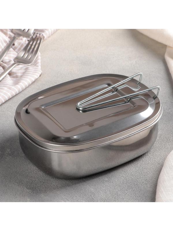 Контейнер из нержавеющей стали с держателем, 17×13,5