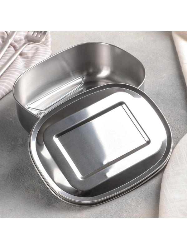 Контейнер из нержавеющей стали с держателем, 17×13,5