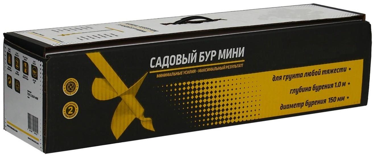 Бур садовый TORNADICA «Мини», L = 1 м, d = 150 мм