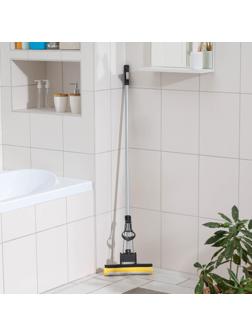 Швабра для мытья пола Доляна, PVA с роликовым отжимом, ручка 120 см, насадка 27 см, цвет МИКС