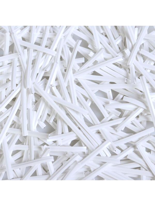 Твист-лента в нарезке, белый, 5 см / 500 шт.