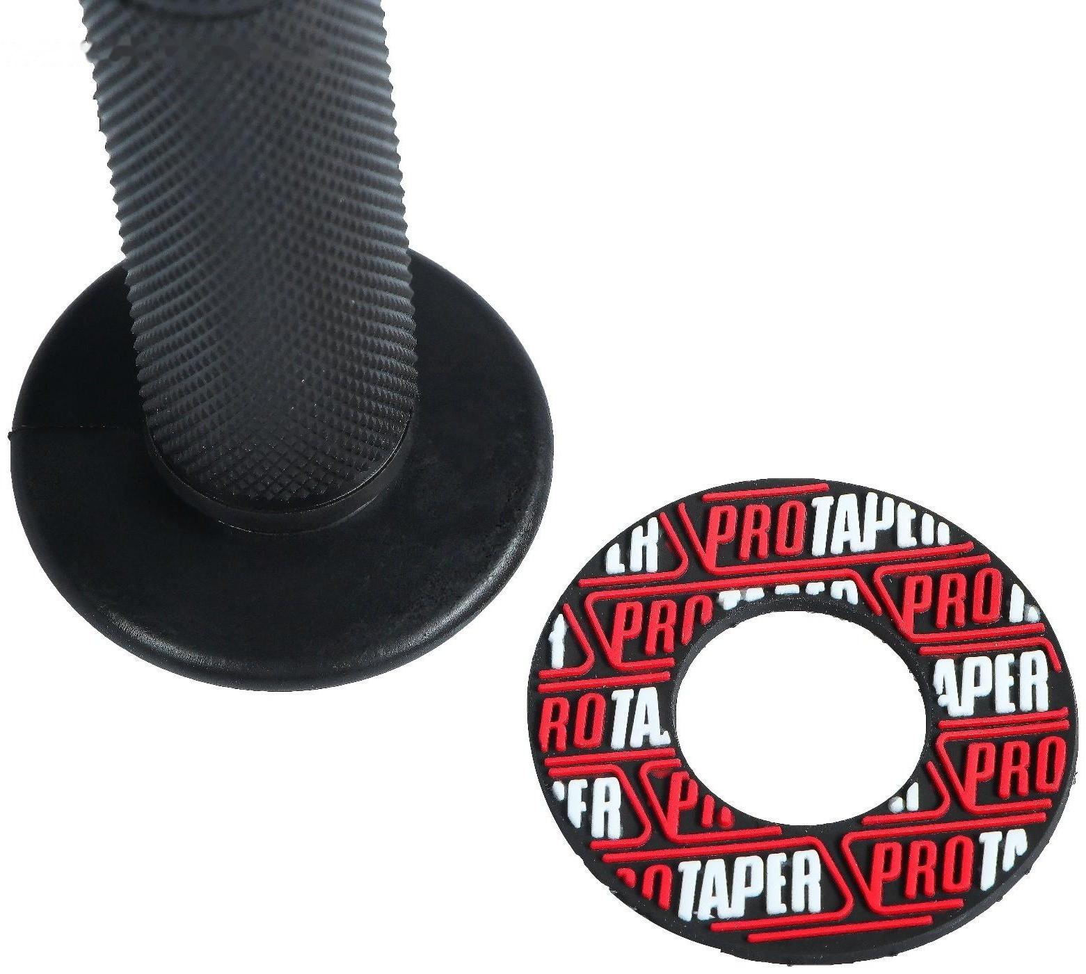 Грипсы универсальные, противоскользящие 24×120 мм, набор 2 шт, красный