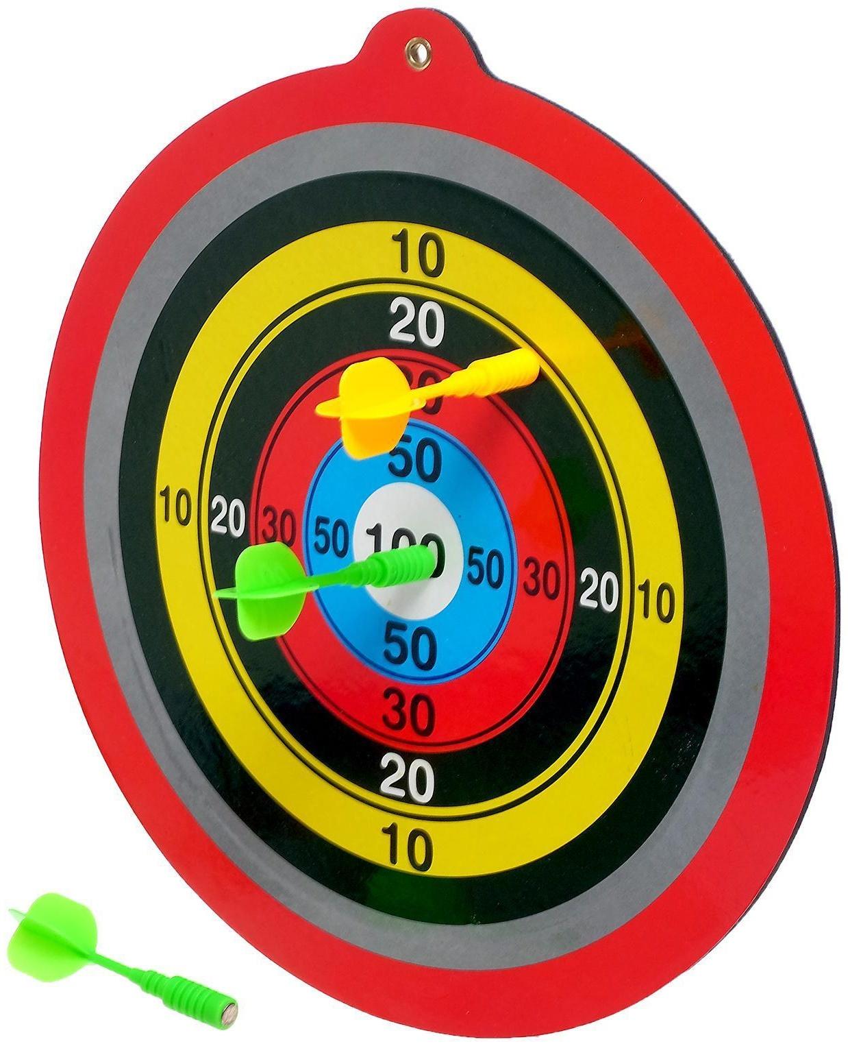 Дартс «Сто очков», с магнитными дротиками, МИКС