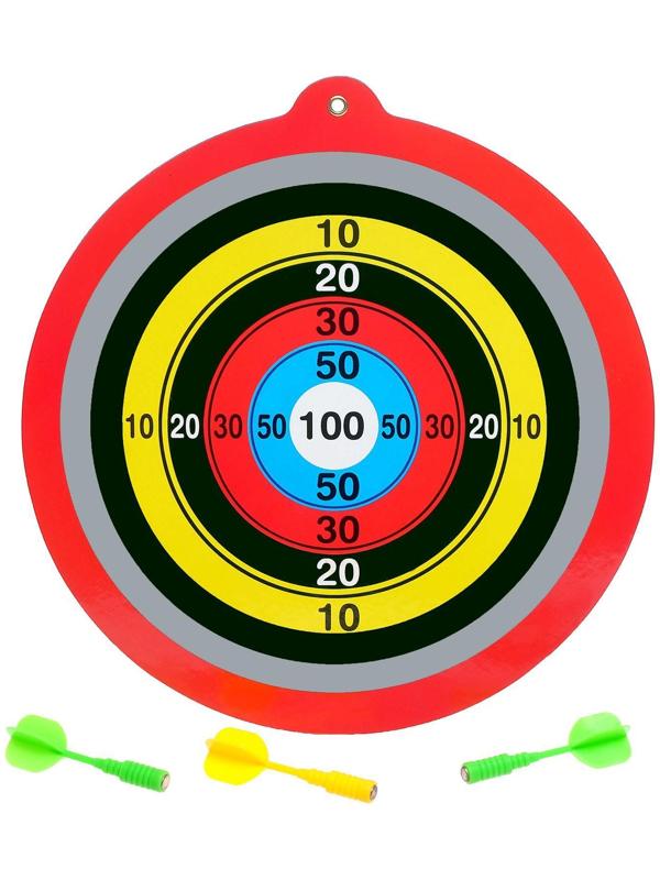 Дартс «Сто очков», с магнитными дротиками, МИКС
