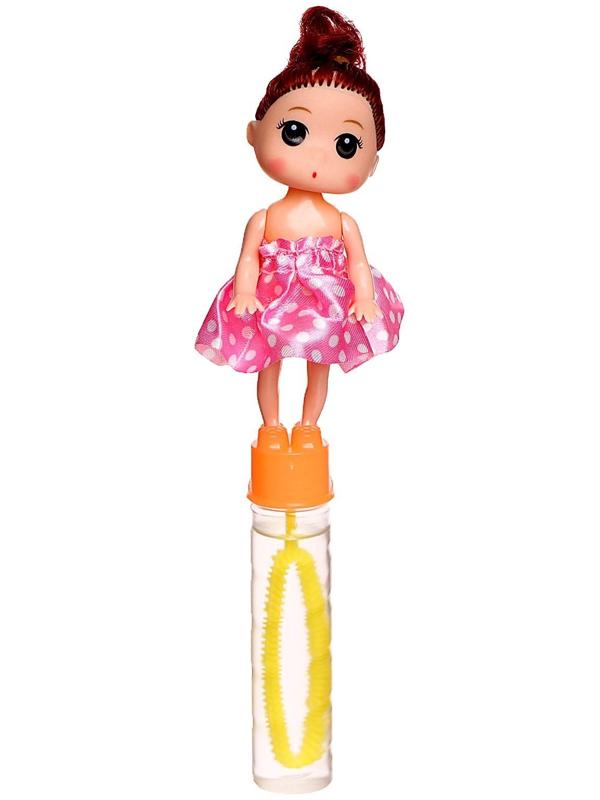 Мыльные пузыри «Кукла» тёмная 2,5х2,5х19,5 см