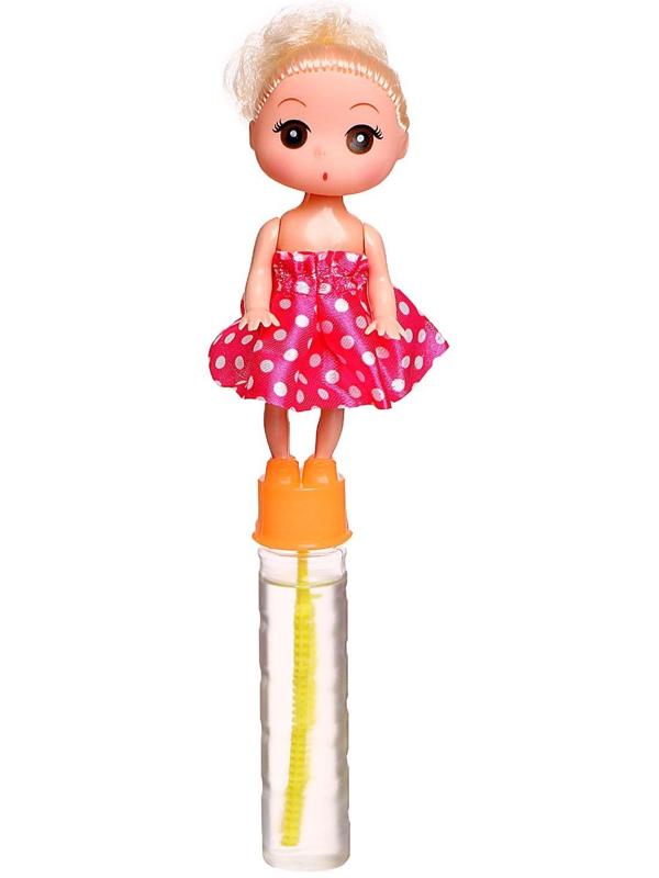 Мыльные пузыри «Кукла» тёмная 2,5х2,5х19,5 см