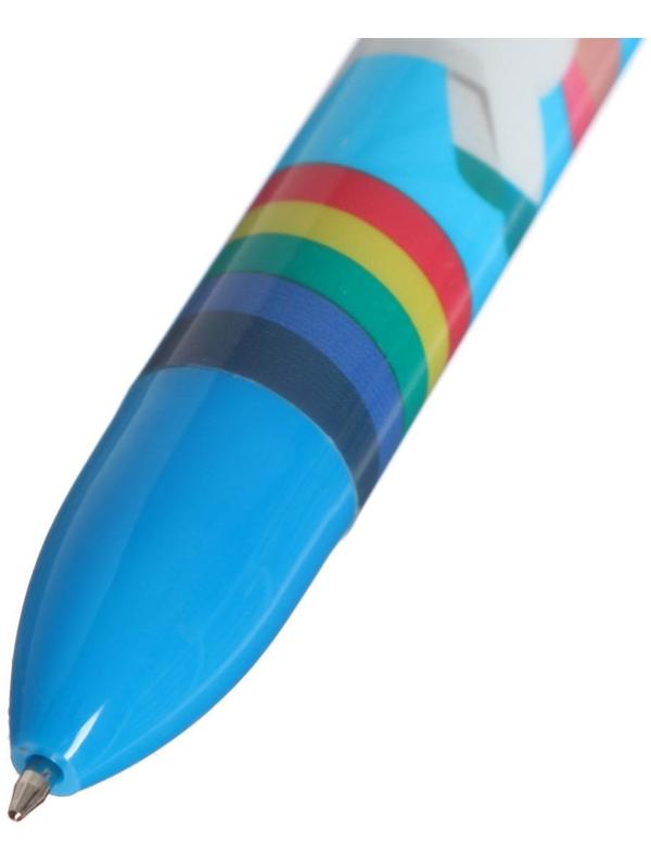 Ручка шариковая, автоматическая, 6-ти цветная, корпус МИКС (штрихкод на штуке)