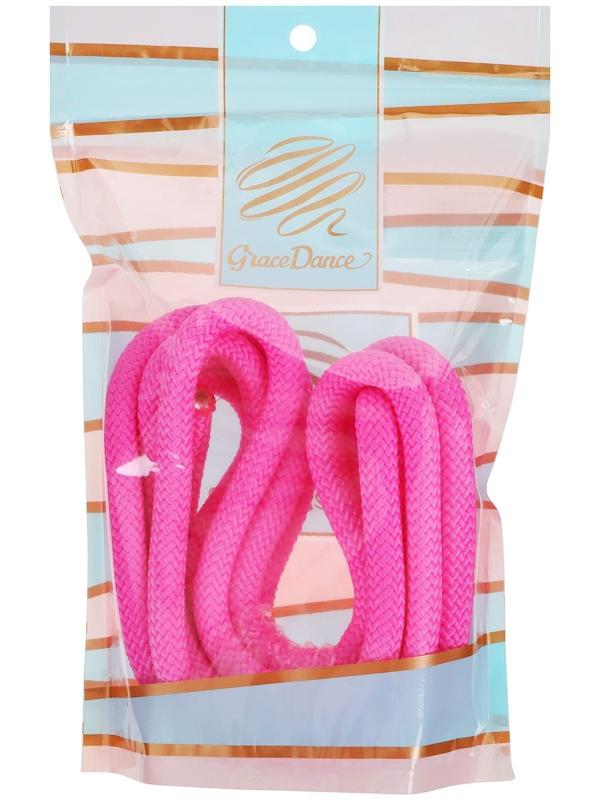 Скакалка гимнастическая, 3 м, цвет неоновый розовый