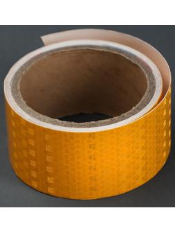 Светоотражающая лента TORSO, самоклеящаяся, желтая, 5 см х 3 м