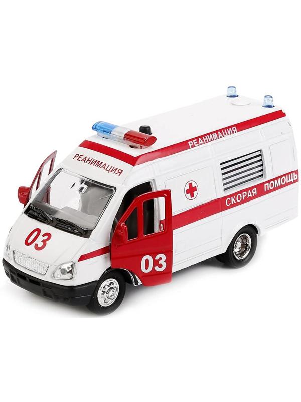 Машина «Газель реанимация» инерционная, световые и звуковые эффекты, металлическая