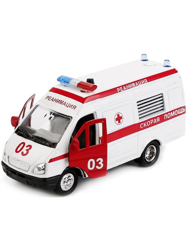 Машина «Газель реанимация» инерционная, световые и звуковые эффекты, металлическая