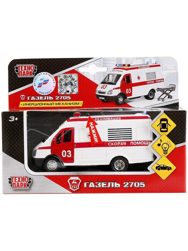 Машина «Газель реанимация» инерционная, световые и звуковые эффекты, металлическая