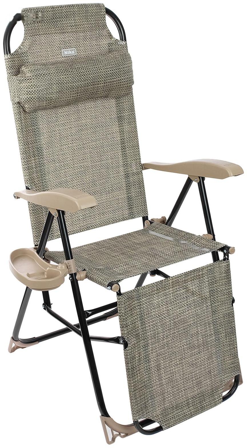 Кресло-шезлонг КШЗ/3, р. 82 x 59 x 116 см, цвет ротанг