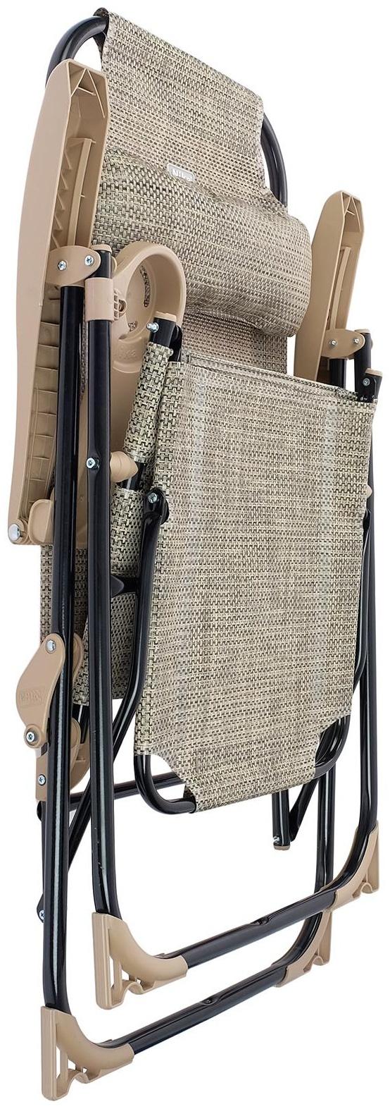 Кресло-шезлонг КШЗ/3, р. 82 x 59 x 116 см, цвет ротанг