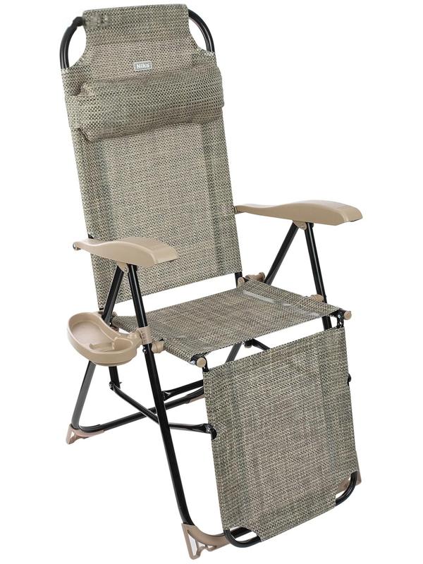 Кресло-шезлонг КШЗ/3, р. 82 x 59 x 116 см, цвет ротанг