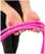 Скакалка гимнастическая утяжелённая, длина 2,5 м, цвет неон розовый/серебро, с люрексом