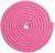 Скакалка гимнастическая утяжелённая, длина 2,5 м, цвет неон розовый/серебро, с люрексом