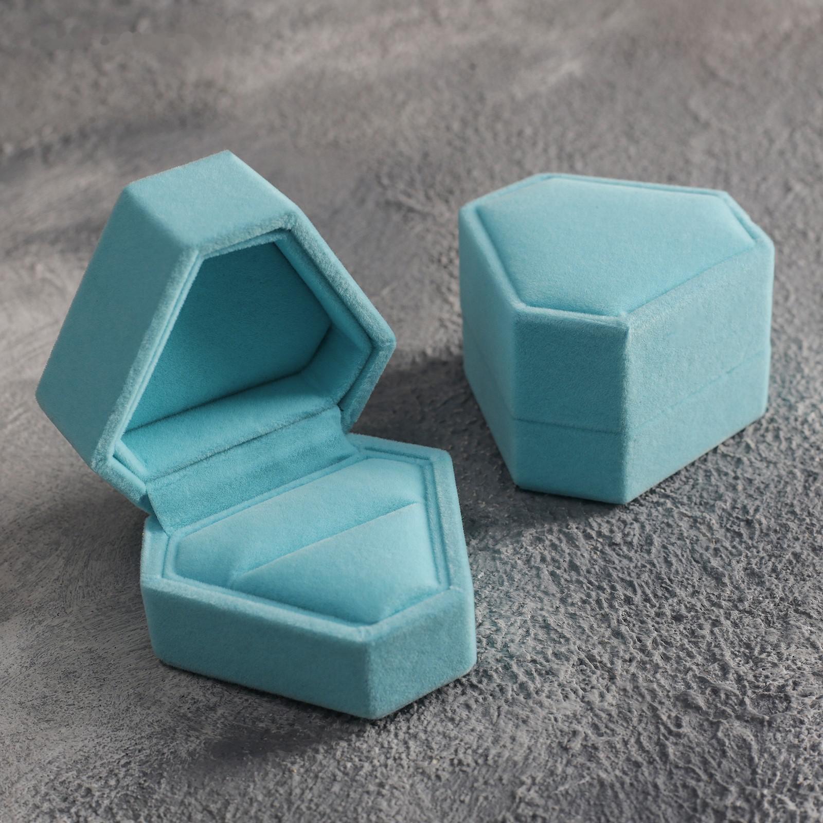 Футляр бархатный под серьги/кольцо 