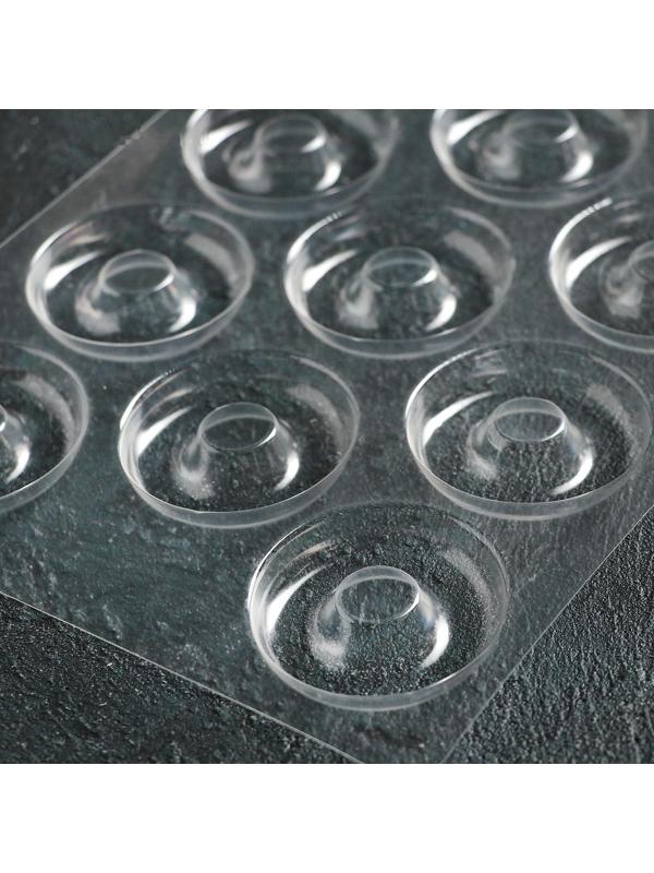 Форма для шоколада и конфет «Пончик», 27×18 см