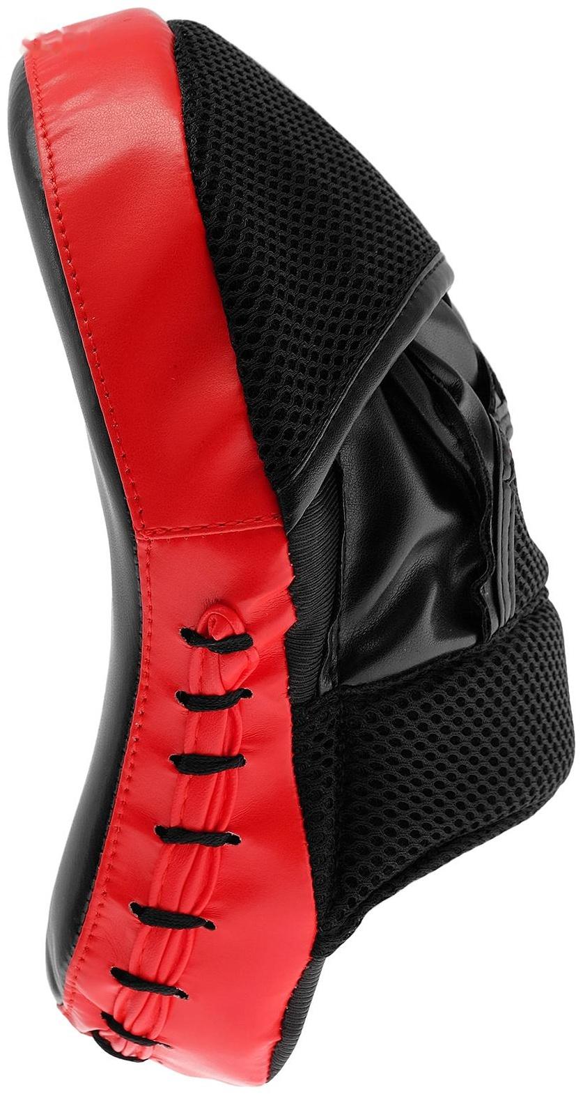 Лапа боксёрская FIGHT EMPIRE, 1 шт., цвет чёрный/красный