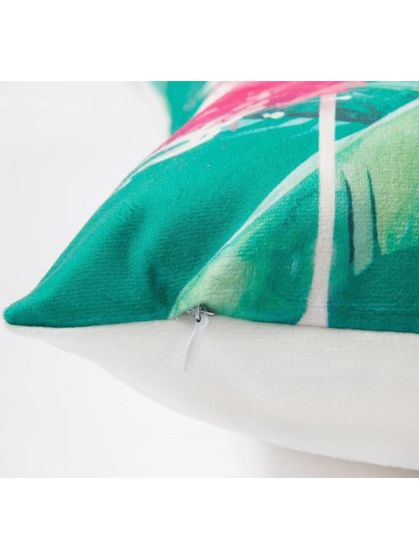 Наволочка декоративная «Этель» Flamingo 40х40 см, 100% п/э, велюр