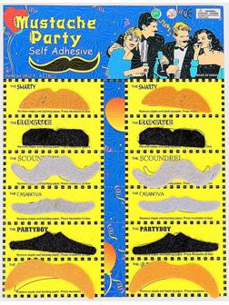 Карнавальные усы «Разные», набор 12 шт.