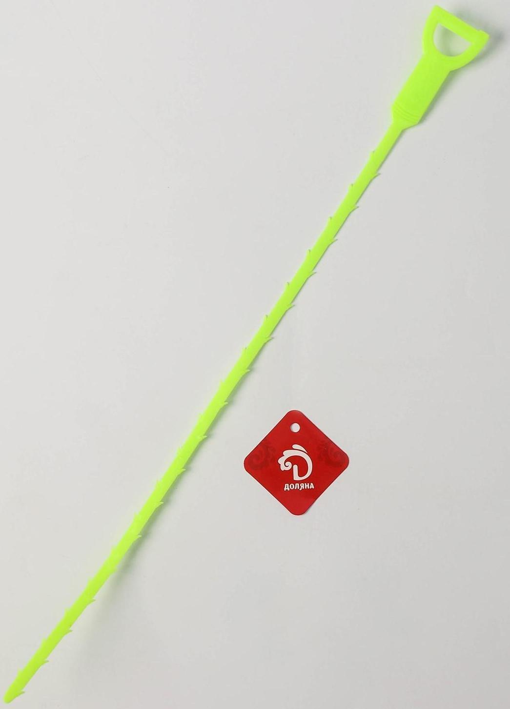 Улавливатель волос в стоках труб Доляна, 50 см, цвет МИКС