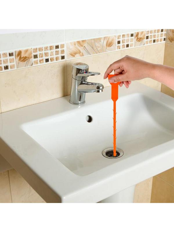 Улавливатель волос в стоках труб Доляна, 50 см, цвет МИКС