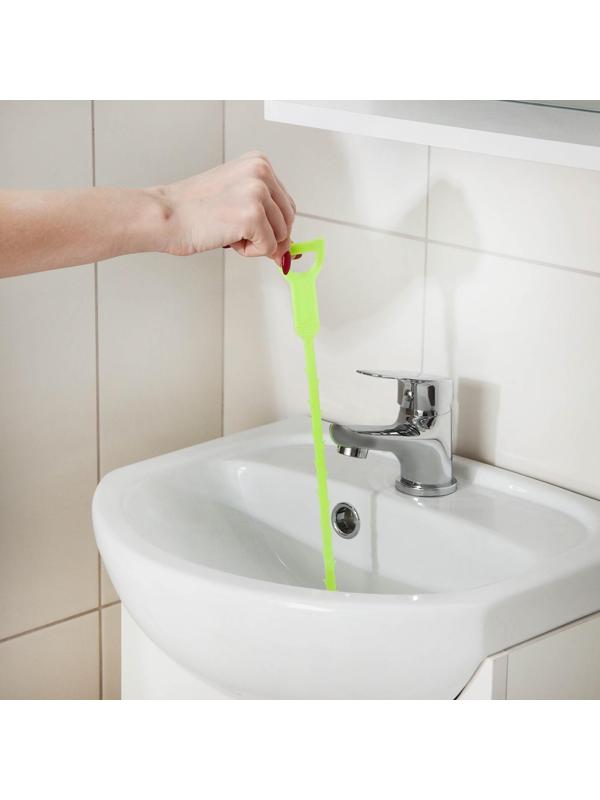 Улавливатель волос в стоках труб Доляна, 50 см, цвет МИКС