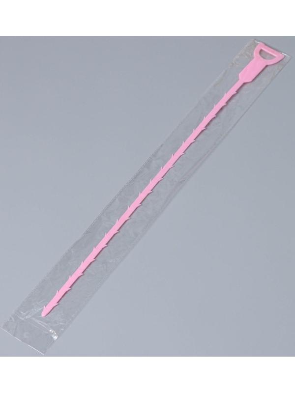 Улавливатель волос в стоках труб Доляна, 50 см, цвет МИКС