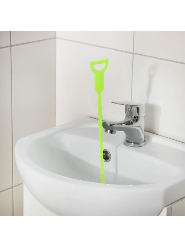 Улавливатель волос в стоках труб Доляна, 50 см, цвет МИКС