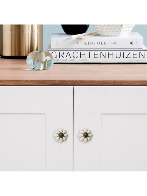 Ручка кнопка PEONY Ceramics 001, керамическая, бежевая