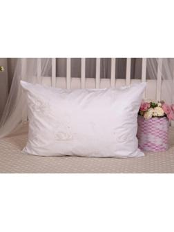 Наперник 50х70см на молнии Лебеди серебро