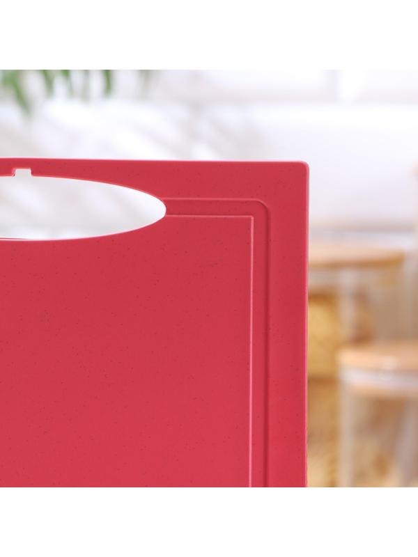 Набор досок разделочных с маркерами на подставке, 4 шт, цвет МИКС