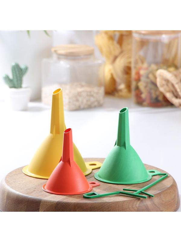 Воронки на подвеске Комфорт Плюс, набор 3 шт, цвет МИКС