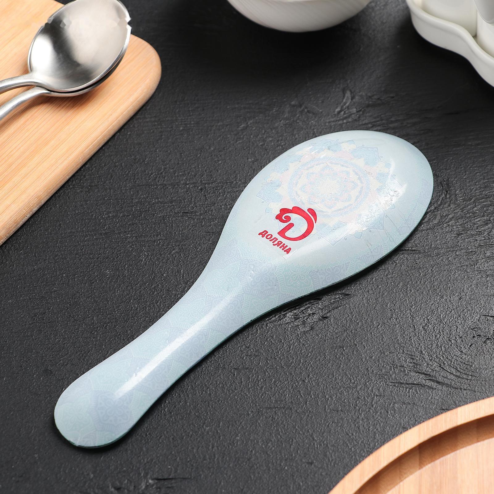 Подставка стеклянная под ложку Доляна «Анха», 21×7,5 см