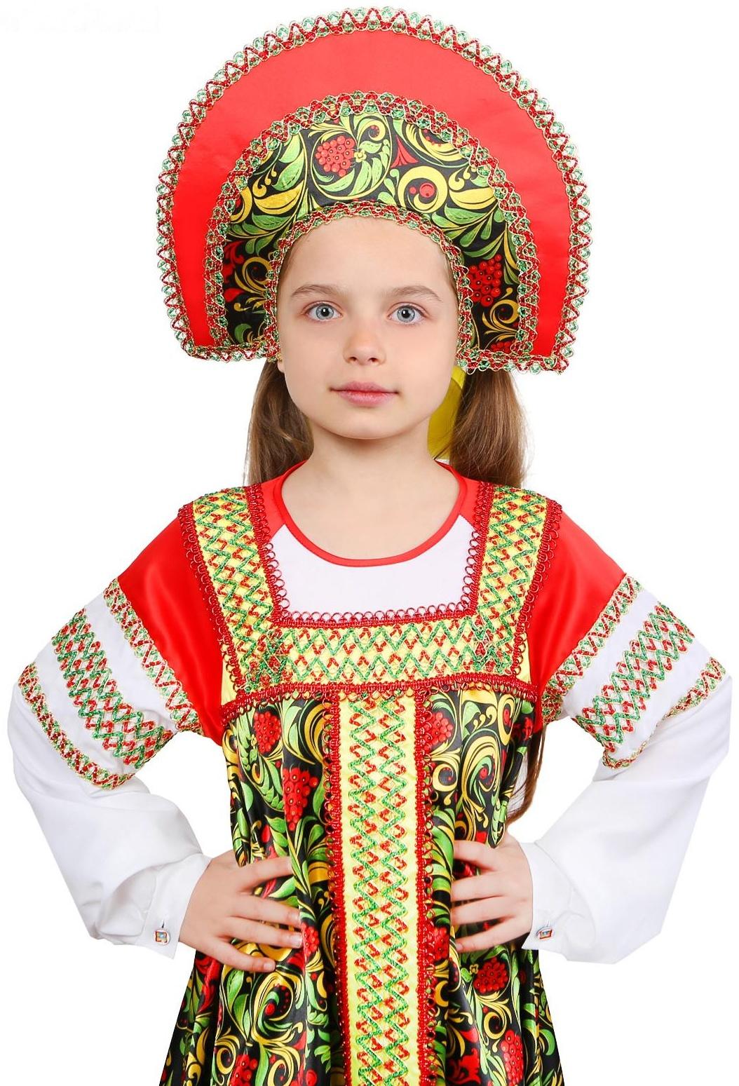 Русский народный костюм «Рябинушка» для девочки, р. 40, рост 152 см