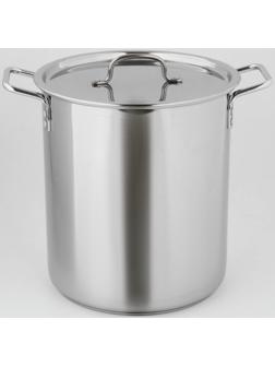 Кастрюля «Общепит», 20 л, d=30 см, h=30 см, металлическая крышка, с теплораспределительным дном