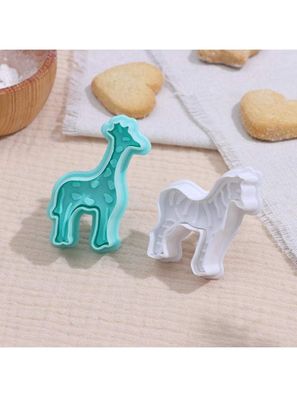 Набор плунжеров кондитерских Доляна «Зоопарк», 4 шт, 6×5 см, цвет МИКС