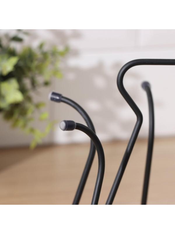 Подставка для стаканов Доляна, 20×20×18 см, цвет чёрный