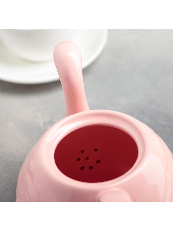 Чайник заварочный «Фламинго», 800 мл, цвет розовый