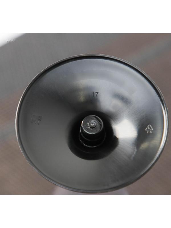 Фужер одноразовый для шампанского «Конус», 100 мл, с чёрной ножкой, цвет прозрачный