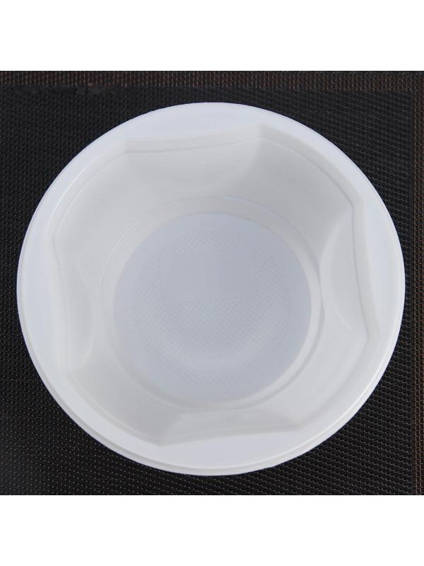 Тарелка одноразовая суповая, 600 мл, цвет белый