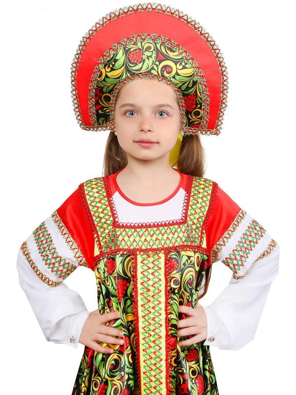 Русский народный костюм «Рябинушка» для девочки, р. 38, рост 146 см