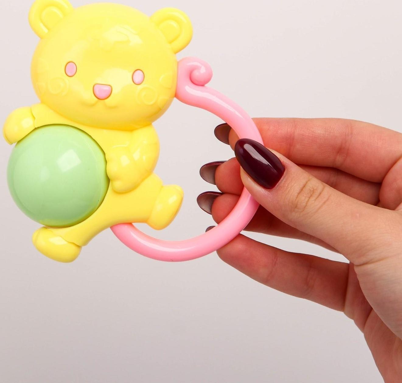 Погремушка «Мышка», цвет МИКС