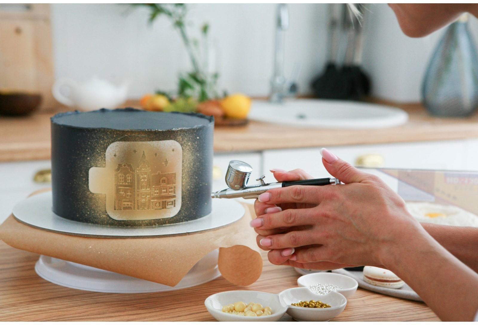 Кондитерский аэрограф для декорирования HD-130, диаметр сопла 0,3 мм